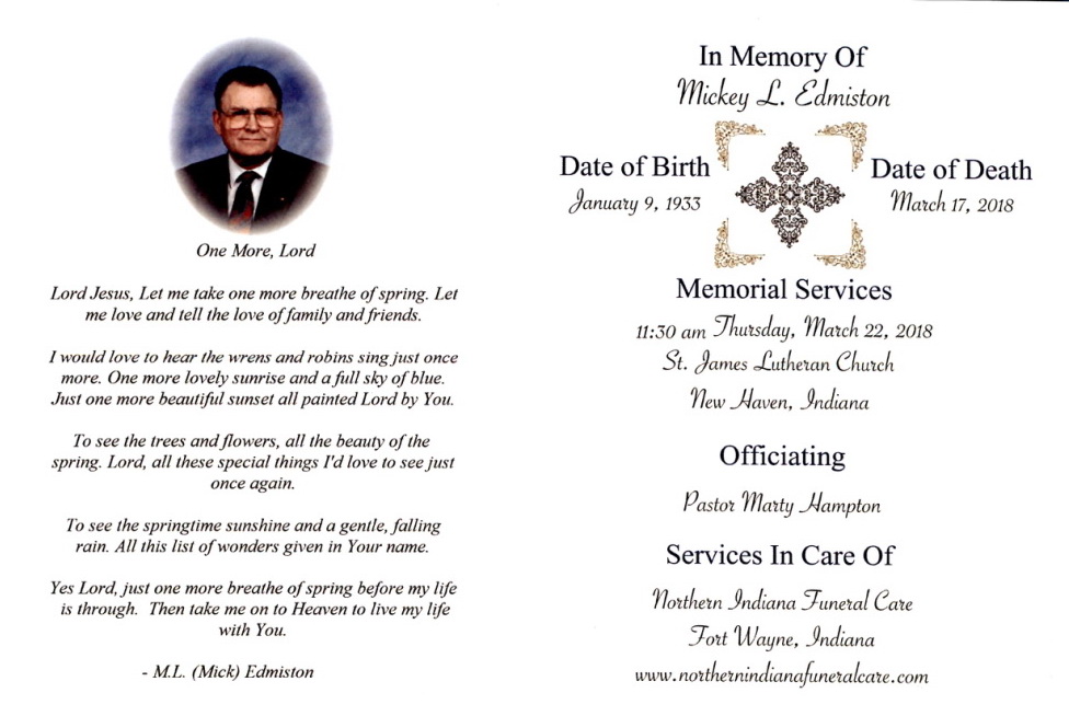 ACGSI Funeral Card Collection