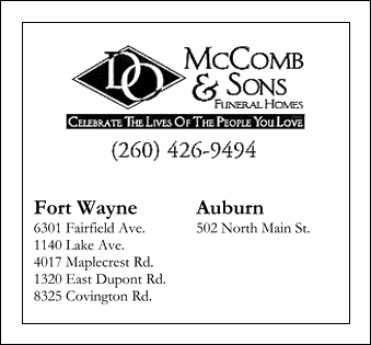 D. O. McComb & Sons ad