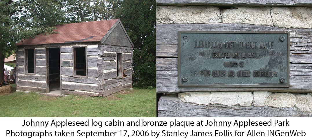 2006 Johnny Appleseed log cabin