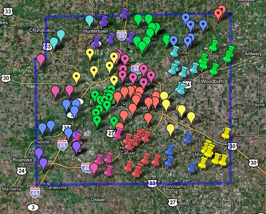 Google Cemetery Location map