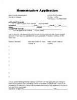 Homesteaders Application