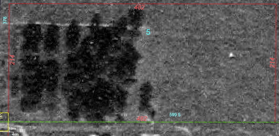 Masonic Cemetery aerial photo, 1938