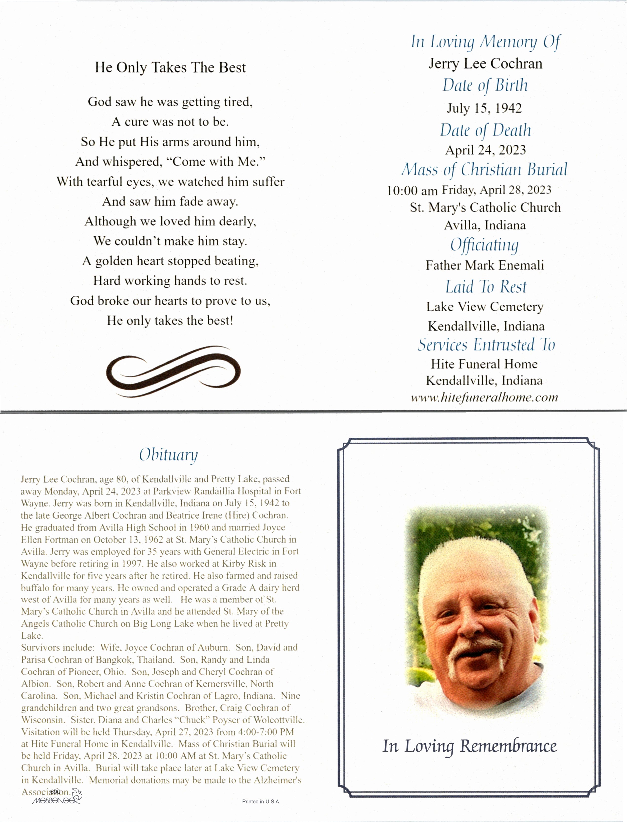 Timothy Coomer Obituary 2022 - Williamson Memorial Funeral Home & Cremation  Services