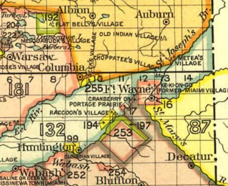 1895 map of Indian lands and names