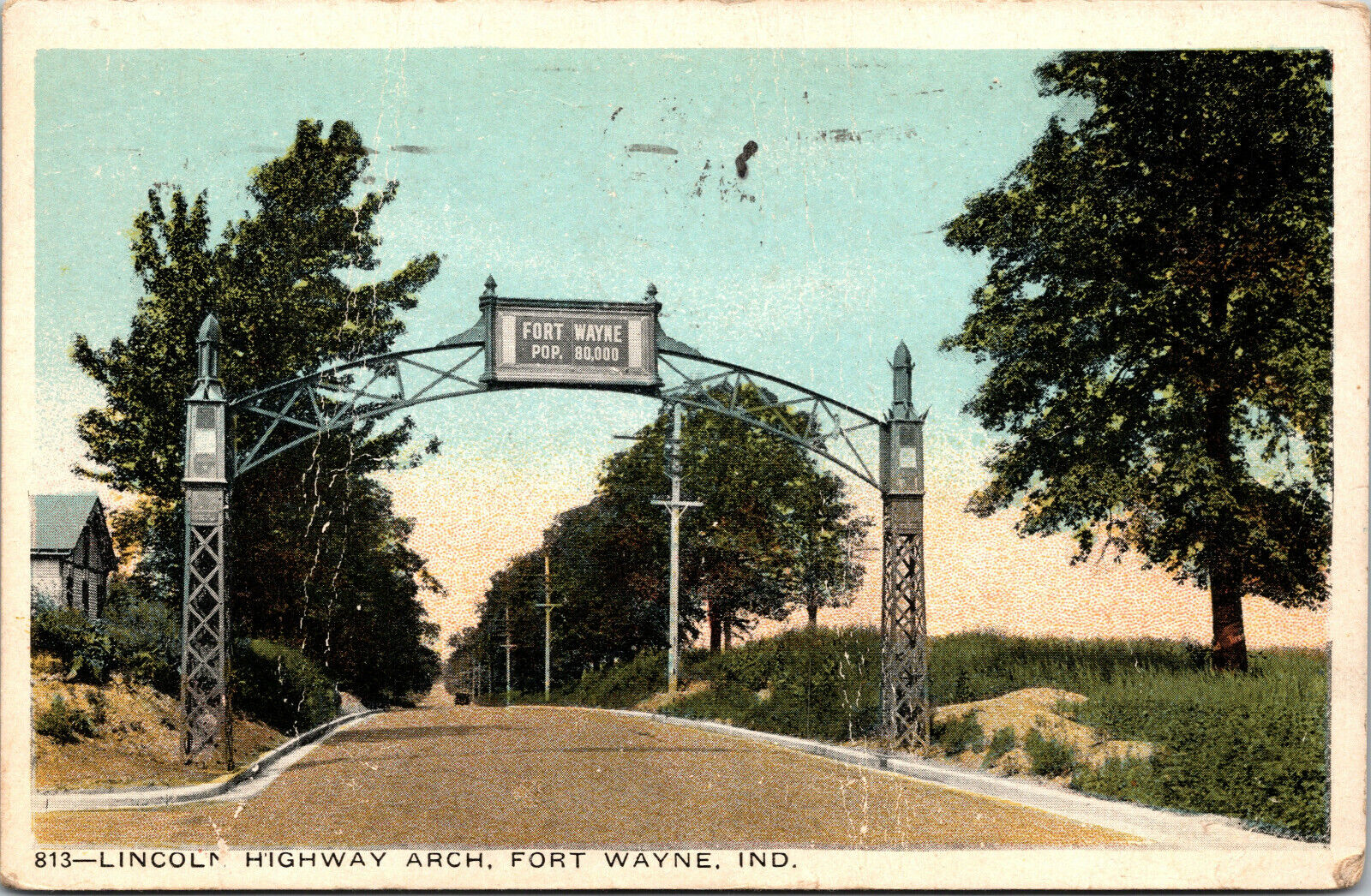 1917 Lincoln Highway arch near Memorial Park