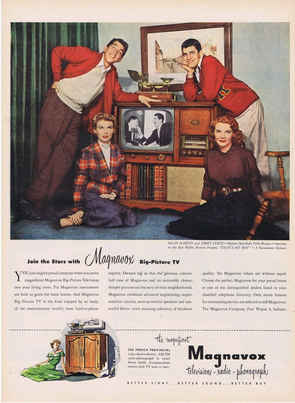 1951-1952 advertisement