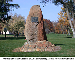 Johnny Appleseed location plaque