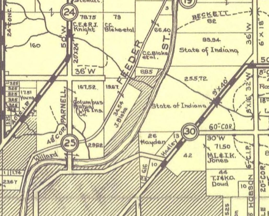 1935 map of Muncipal Beach area