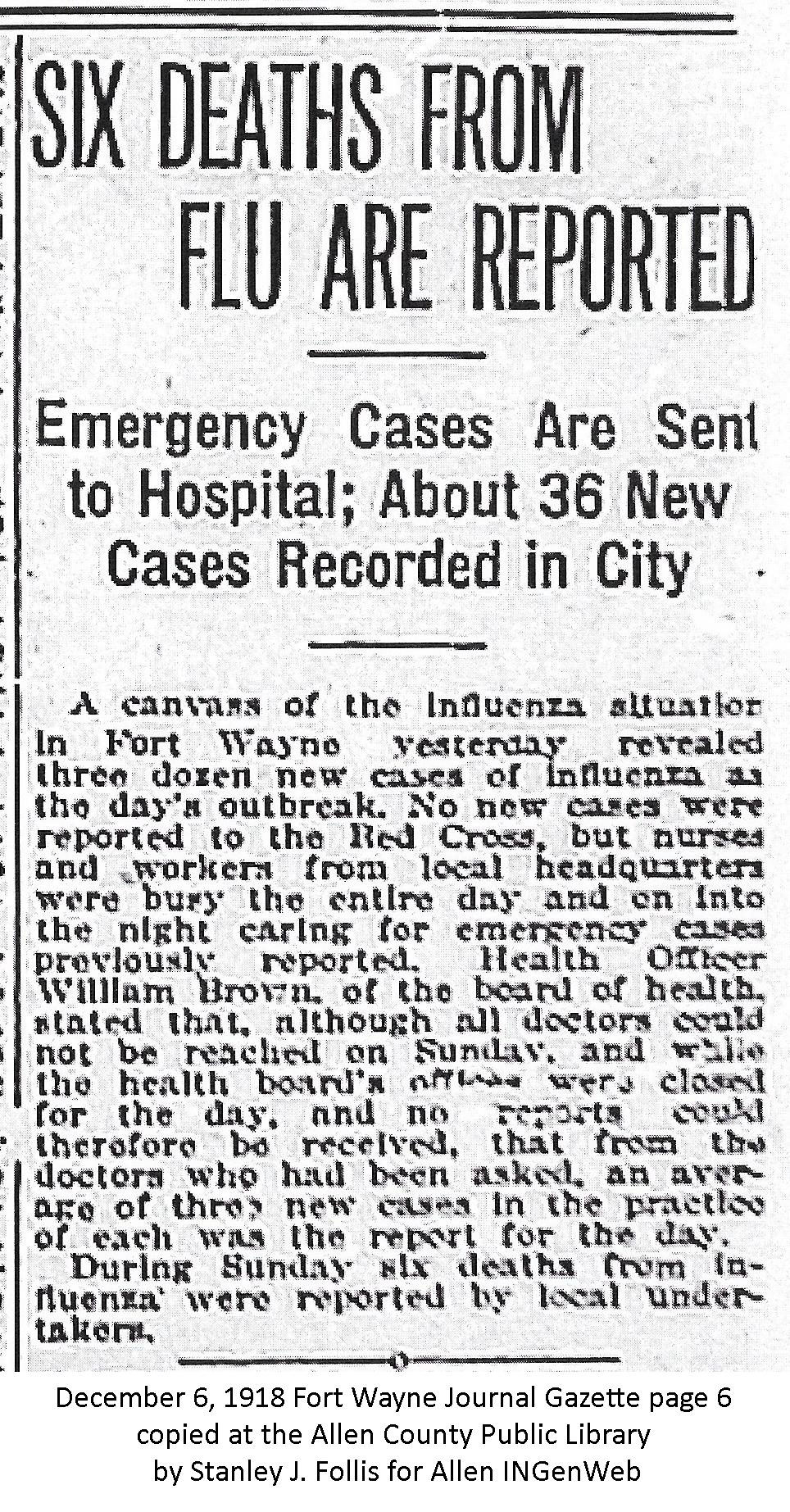 1918 flu deaths