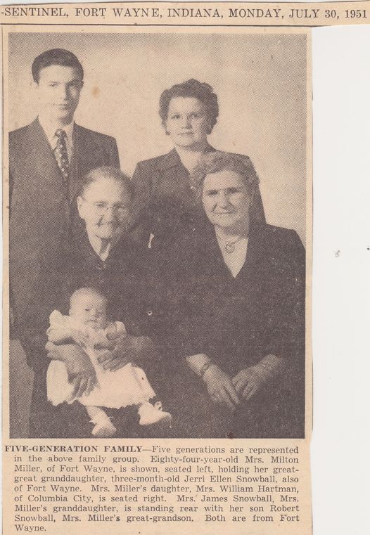 Milton Miller Five-generations