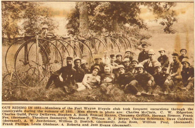 1881 Fort Wayne Bicycle Club