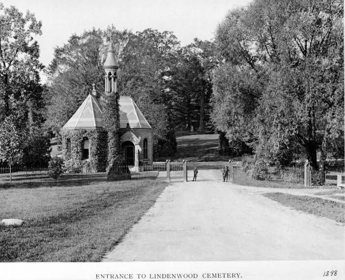 Before 1895 Lindenwood Cemetery entrance