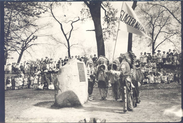 Native Americans at 1917 Harmar's Ford marker dedication