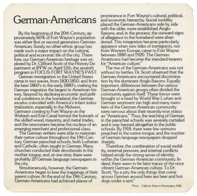 1938 German-Americans ACPL