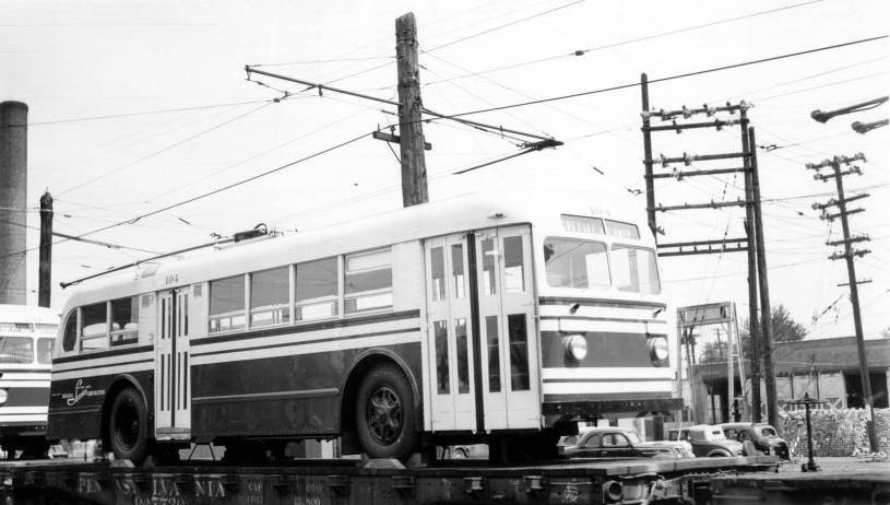 May 21, 1940 arrival of trolley coaches