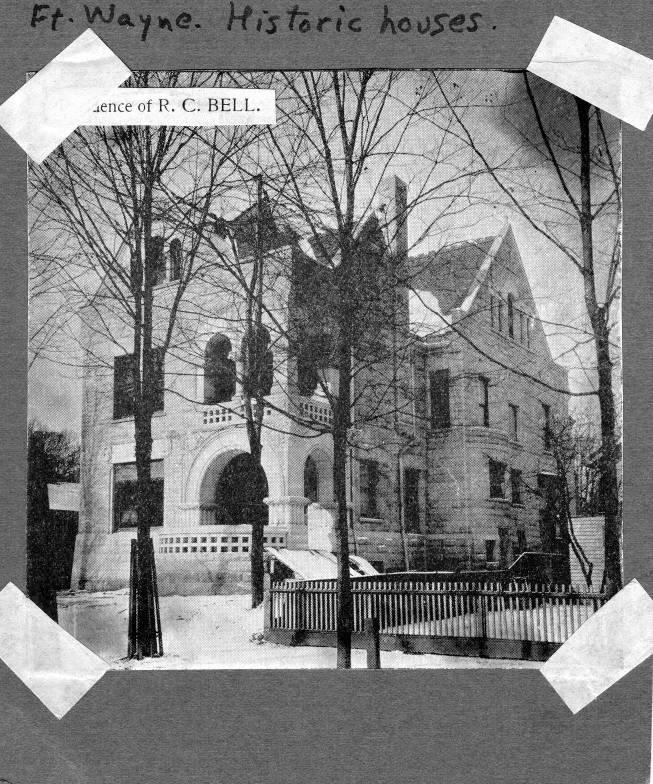 Residence of R. C. Bell picket fence next door