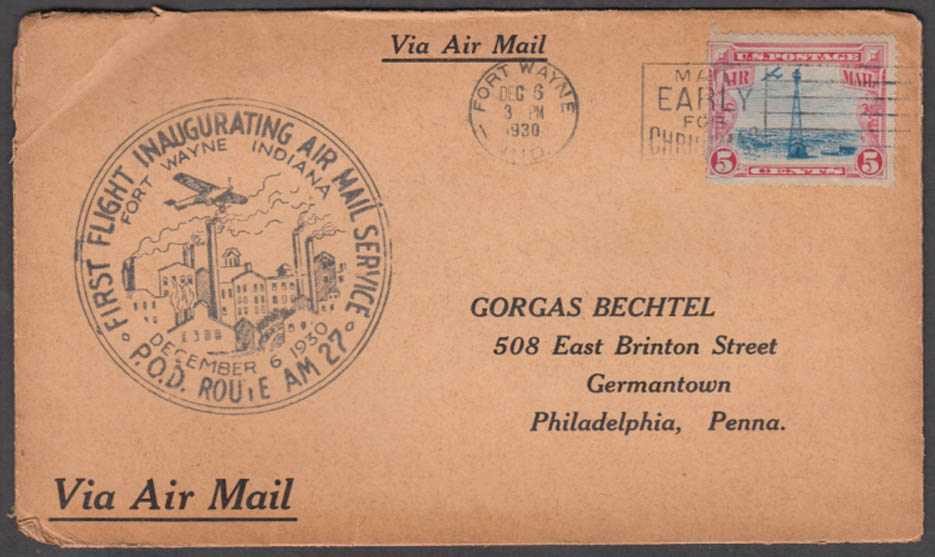 December 6, 1930 First Flight Air Mail