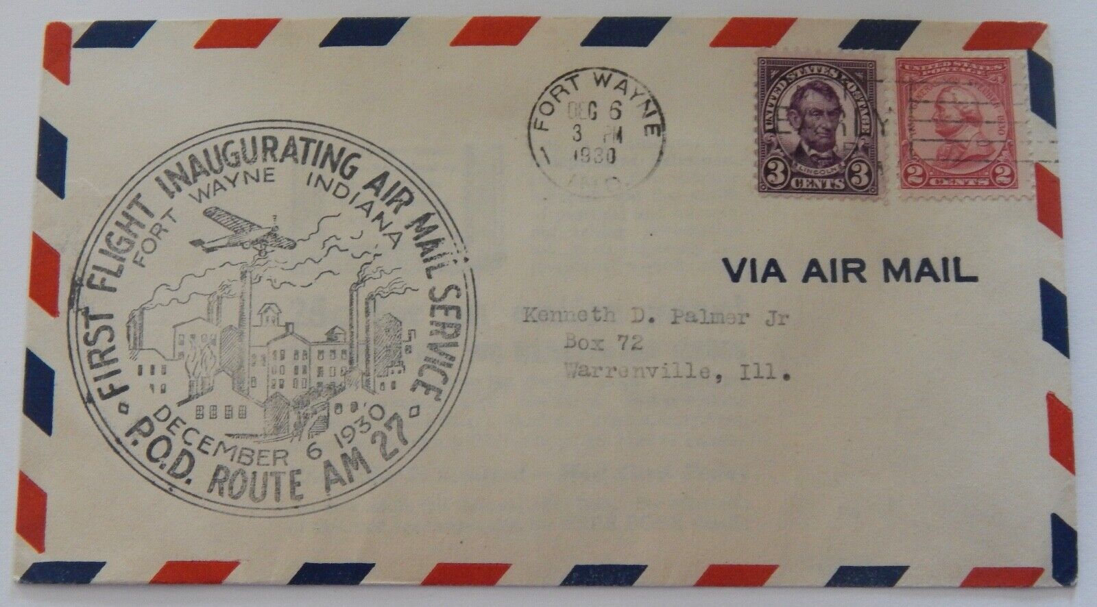 December 6, 1930 First Flight Air Mail