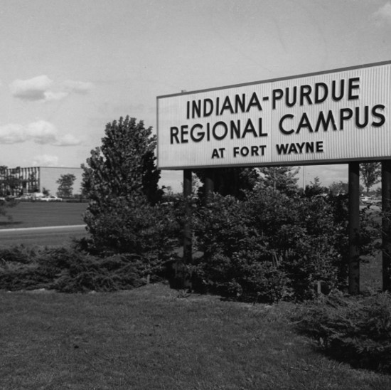 1964 IPFW sign