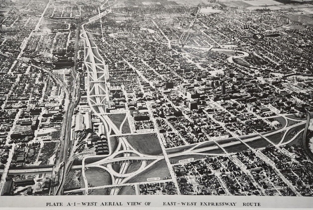 Plate A-1 - West Aerial View of East - West Expressway Route