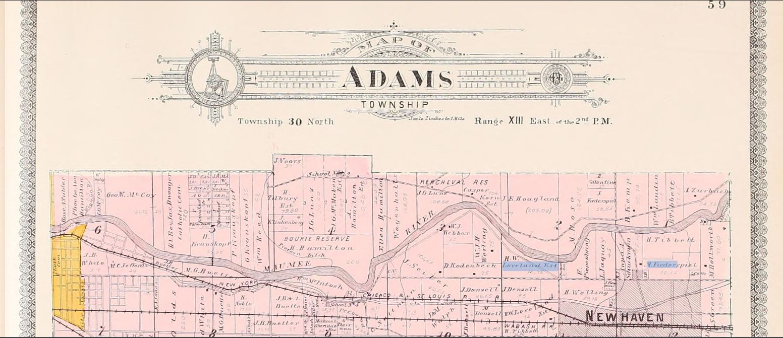 Old Canal on 1898 Geo Ogle atlas