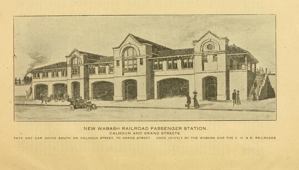 1913-1914 New Wabash RR Depot