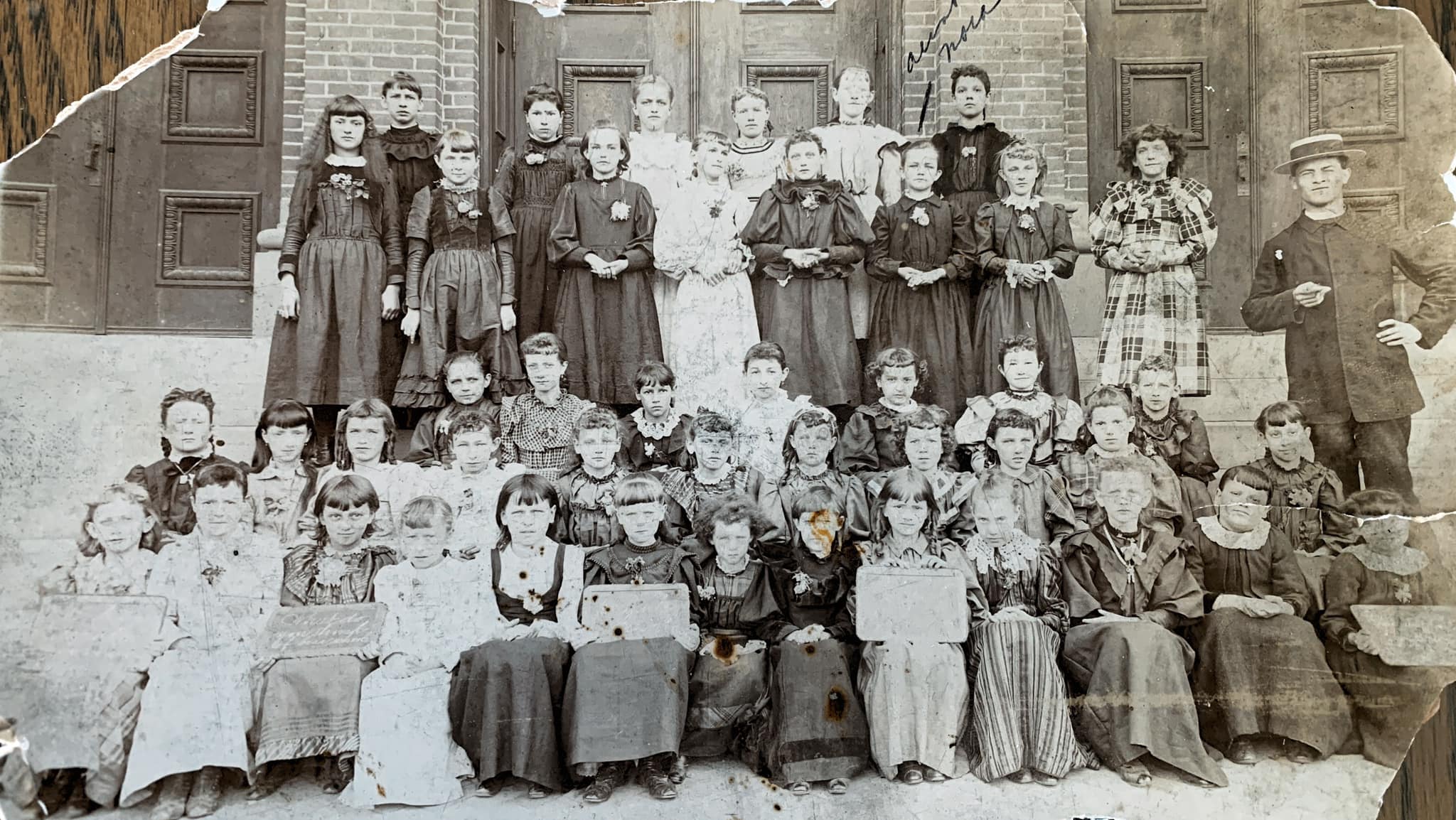 St. Paul's Catholic School girls 1890 photo