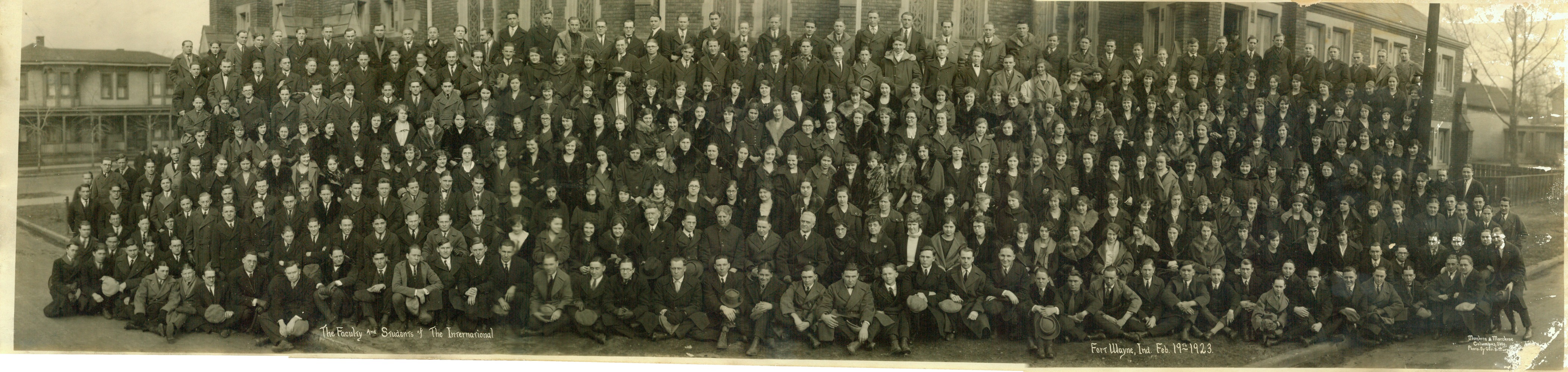 February 19, 1923 International Business College faculty and students