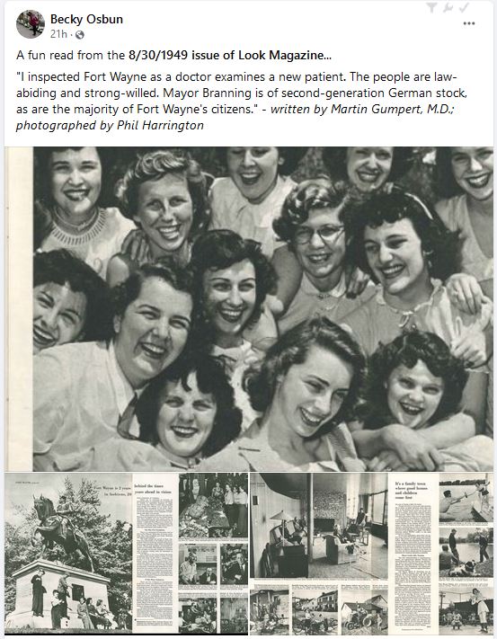 August 30, 1949 Fort Wayne Happiest City