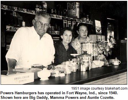 1951 Powers Hamburgers Hoosier History Live image