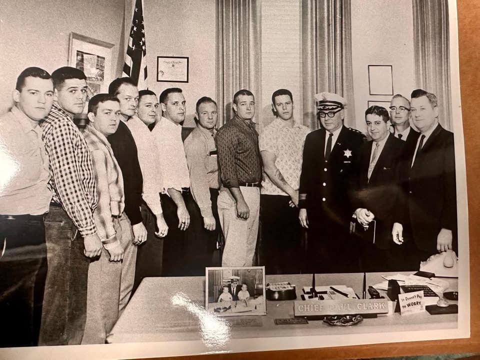 1962 police offices with the Chief of Police