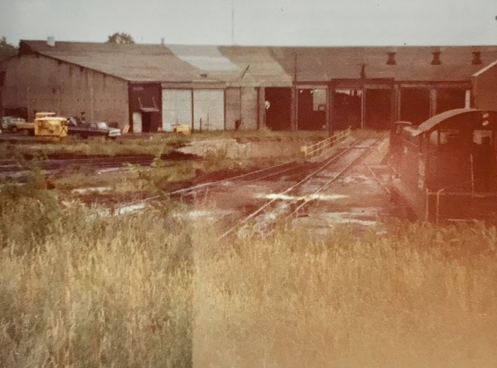 1978 Pennsylvania RR roundhouse.