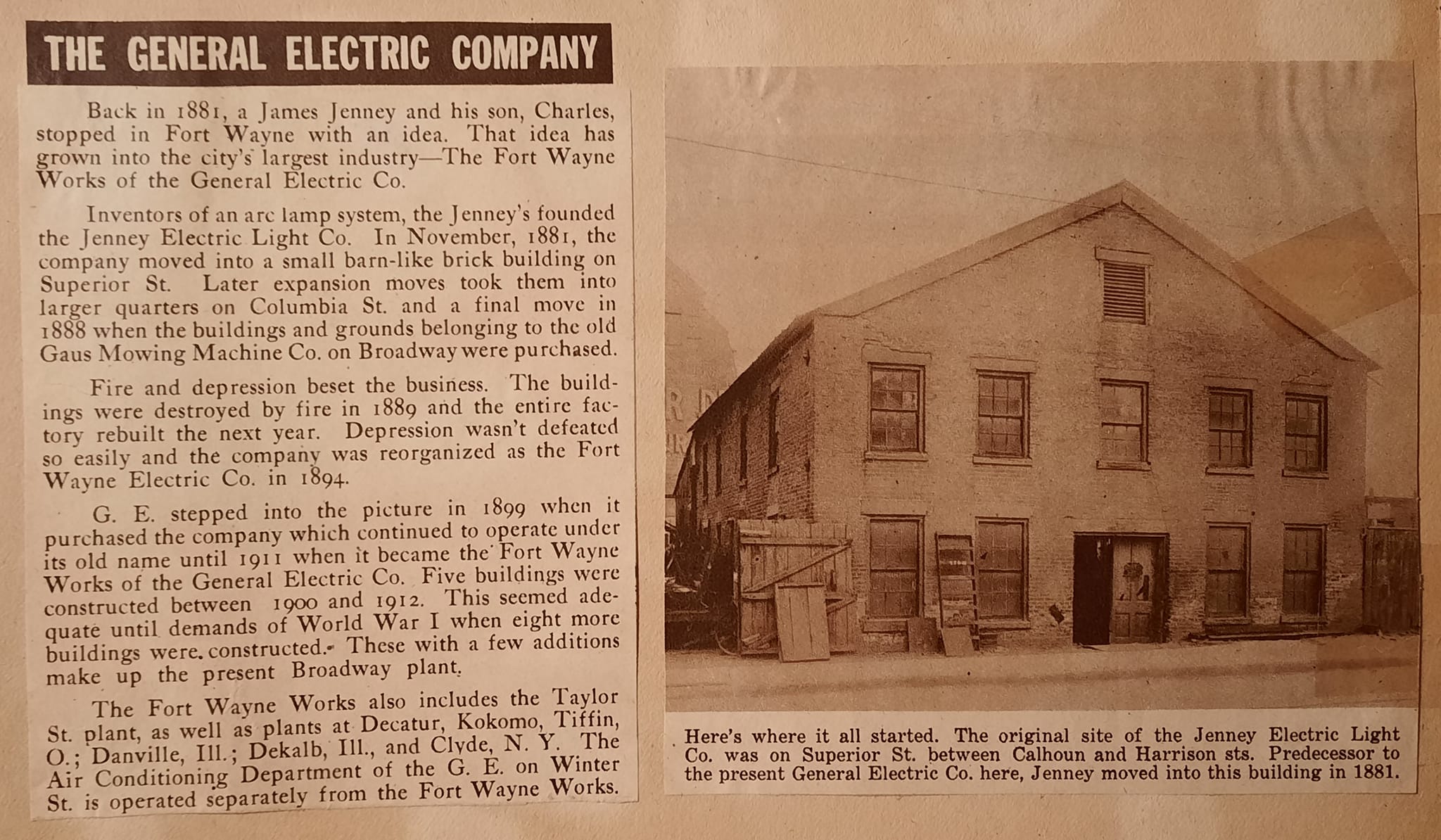 1881 Jenney Electric on Superior Street