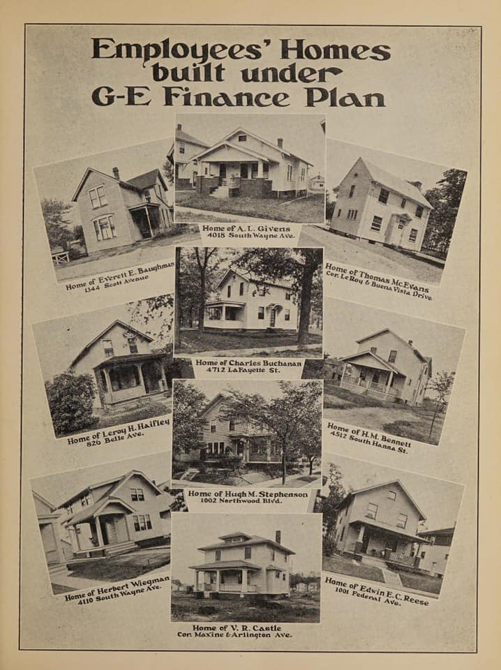 Employee's Homes built under G-E Finance Plan 
